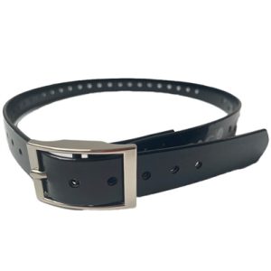 Rubber Buckle Strap for Collar Unit | Black