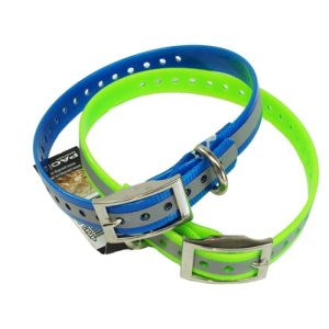 Reflective Dog Collar - Yellow - L650mm x W25mm x H2.5mm