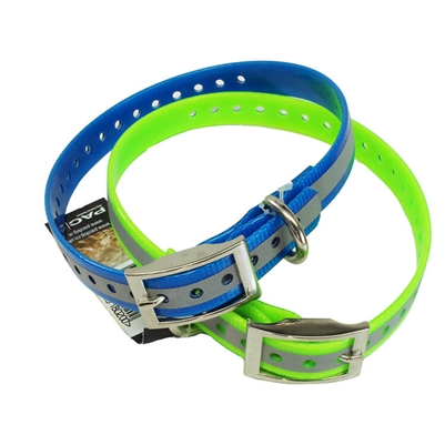 Reflective Dog Collar - Yellow - L650mm x W25mm x H2.5mm