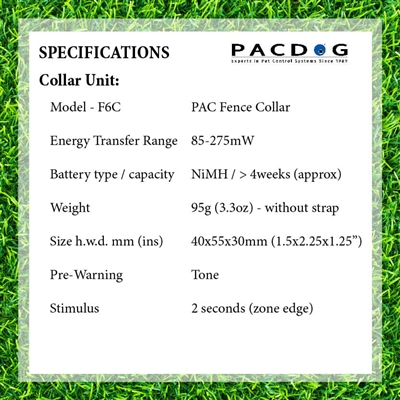 PAC Fence Medium/Large Dog Collar | F6C - Image 3