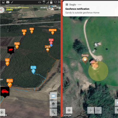 Dog Tracking Collar Small | GSM-GPS Tracker | PAC DOG Hunting - Image 4